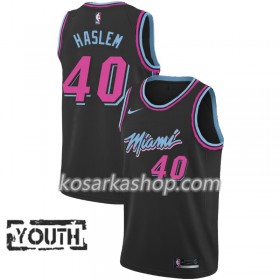 Dres Miami Heat Udonis Haslem 40 Nike 2018-19 City Edition Crna Swingman - Dječji